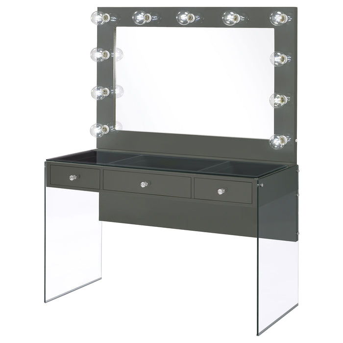 Afshan Makeup Vanity Table with LED Mirror - Home Furniture And More (Brentwood, MD)
