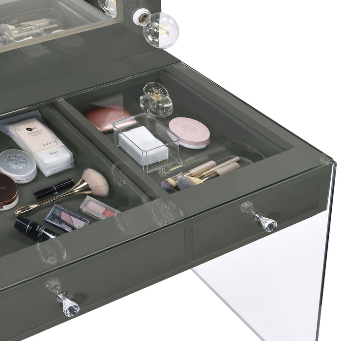Afshan Makeup Vanity Table with LED Mirror - Home Furniture And More (Brentwood, MD)