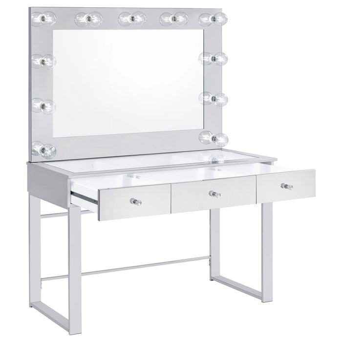 Umbridge Makeup Vanity Table with LED Mirror - Home Furniture And More (Brentwood, MD)