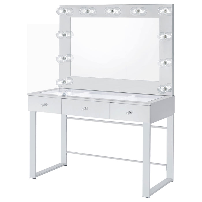 Umbridge Makeup Vanity Table with LED Mirror - Home Furniture And More (Brentwood, MD)