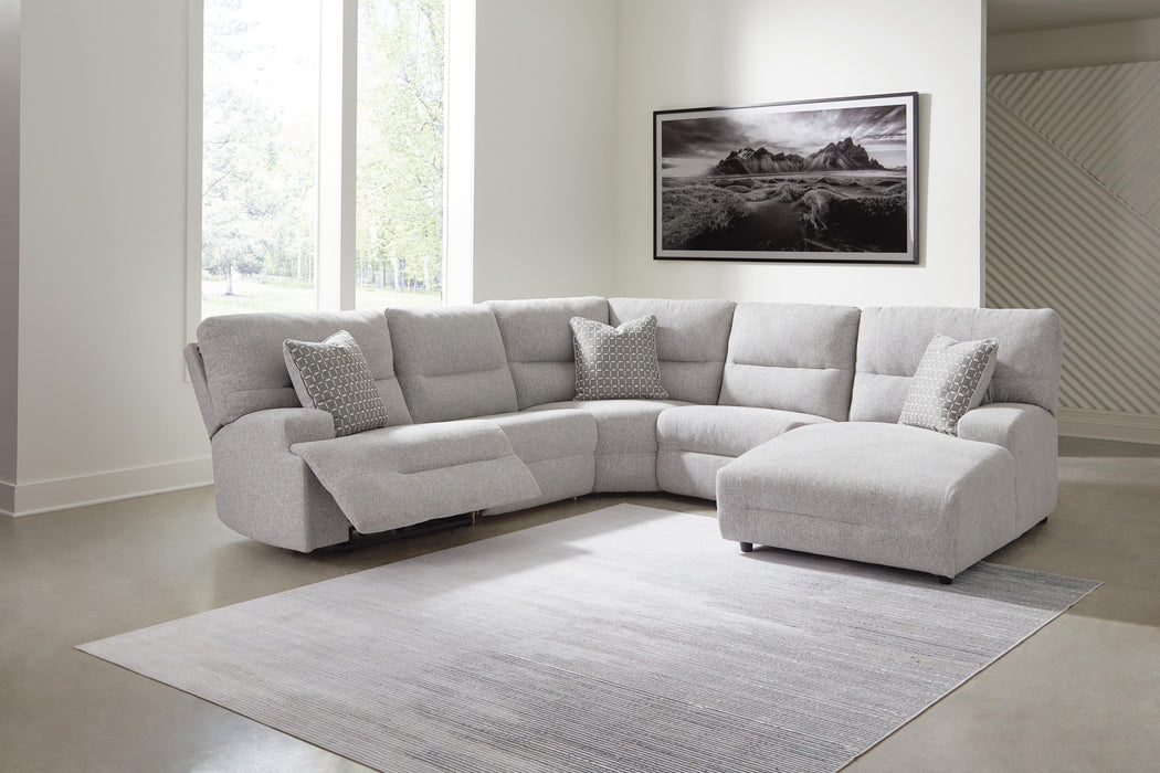 Acklen Place Power Reclining Sectional with Chaise - Home Furniture And More (Brentwood, MD)