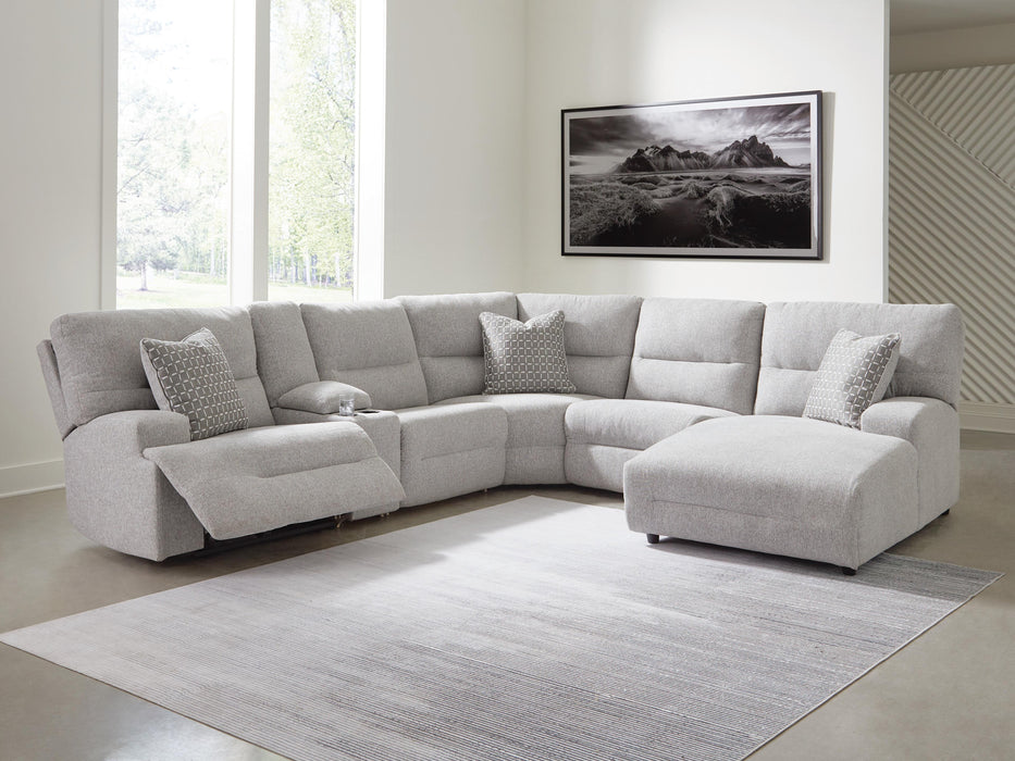 Acklen Place Power Reclining Sectional with Chaise - Home Furniture And More (Brentwood, MD)