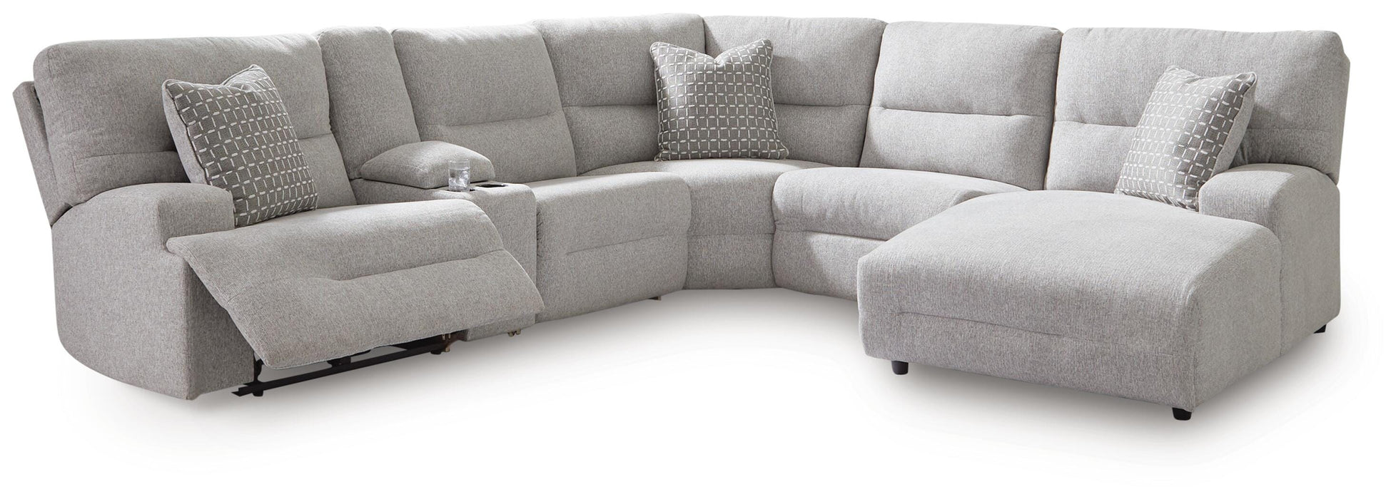 Acklen Place Power Reclining Sectional with Chaise - Home Furniture And More (Brentwood, MD)