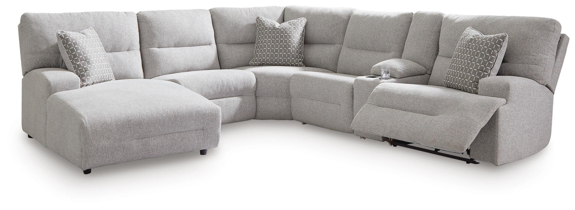 Acklen Place Power Reclining Sectional with Chaise - Home Furniture And More (Brentwood, MD)