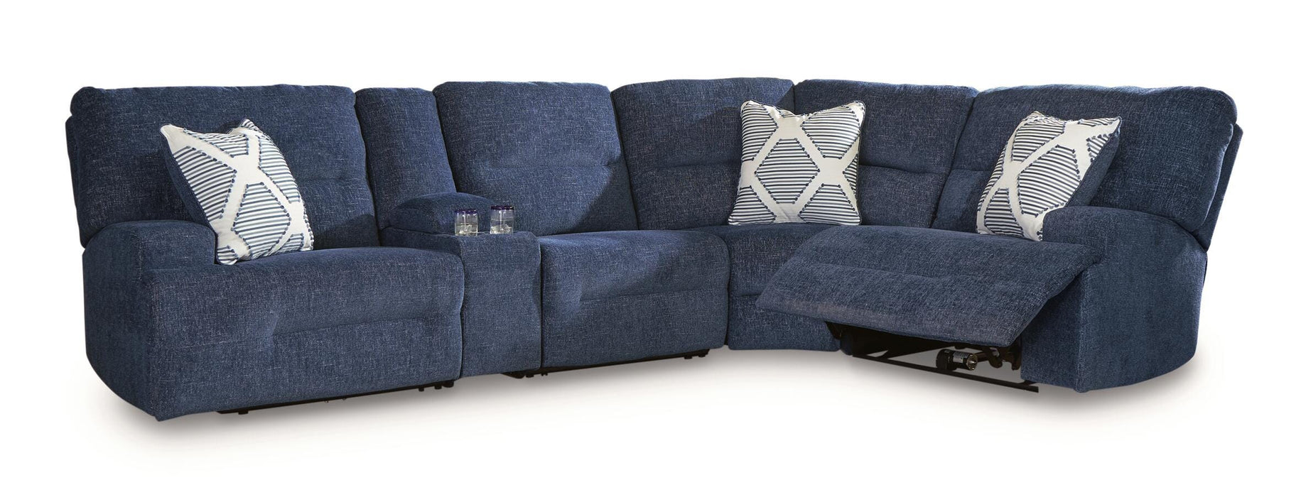Acklen Place Power Reclining Sectional with Storage Console - Home Furniture And More (Brentwood, MD)