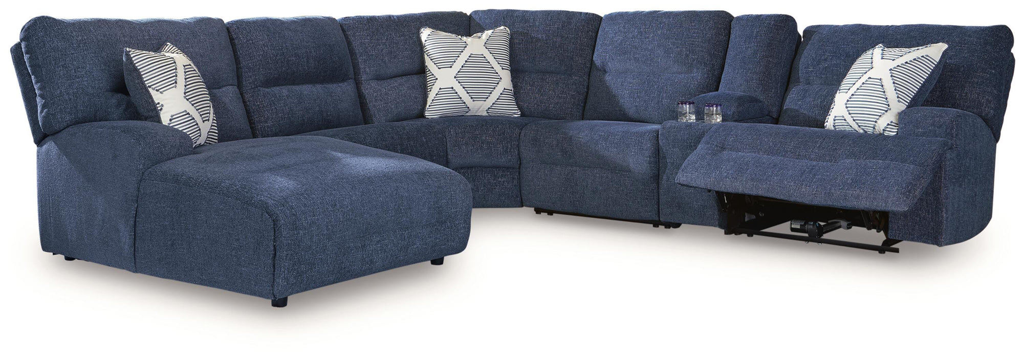 Acklen Place Power Reclining Sectional with Chaise - Home Furniture And More (Brentwood, MD)