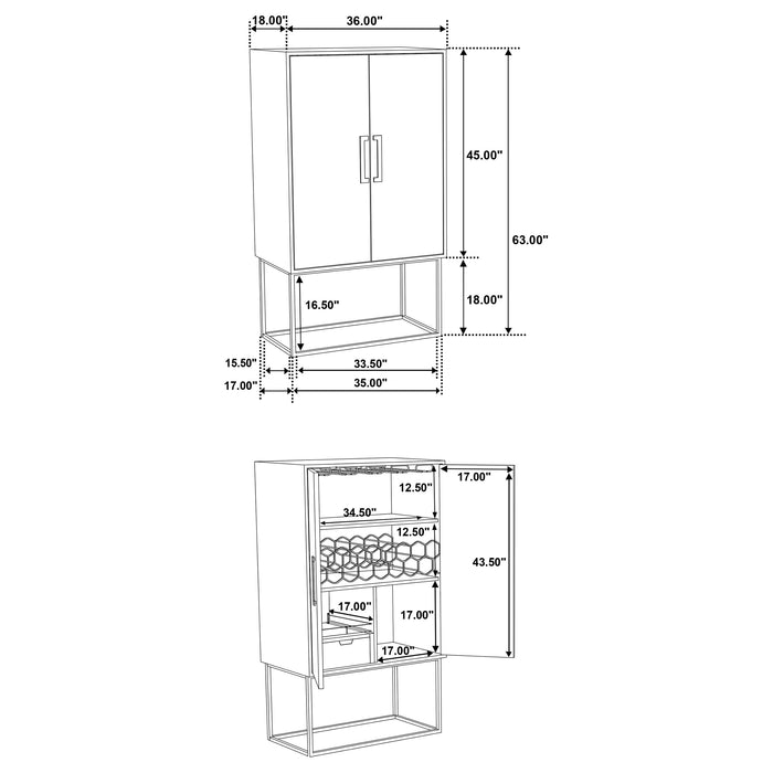 Borman Bar Cabinet - Home Furniture And More (Brentwood, MD)