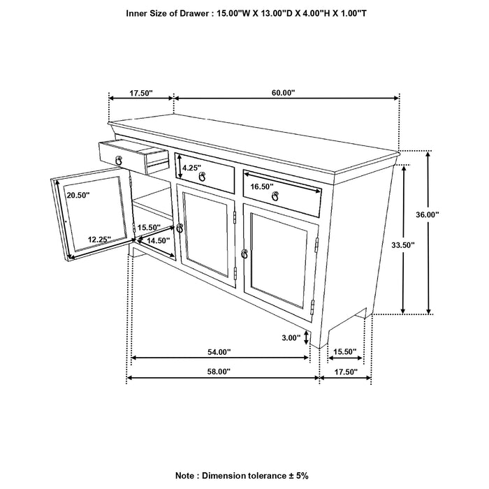 Harper Accent Cabinet - Home Furniture And More (Brentwood, MD)