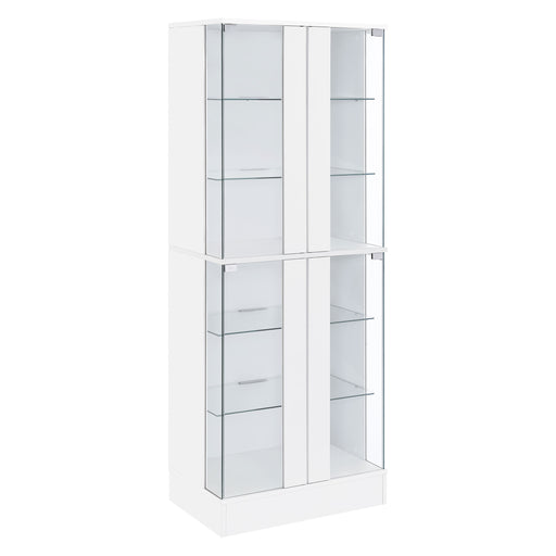 Cabra Curio Cabinet with LED Lighting - Home Furniture And More (Brentwood, MD)