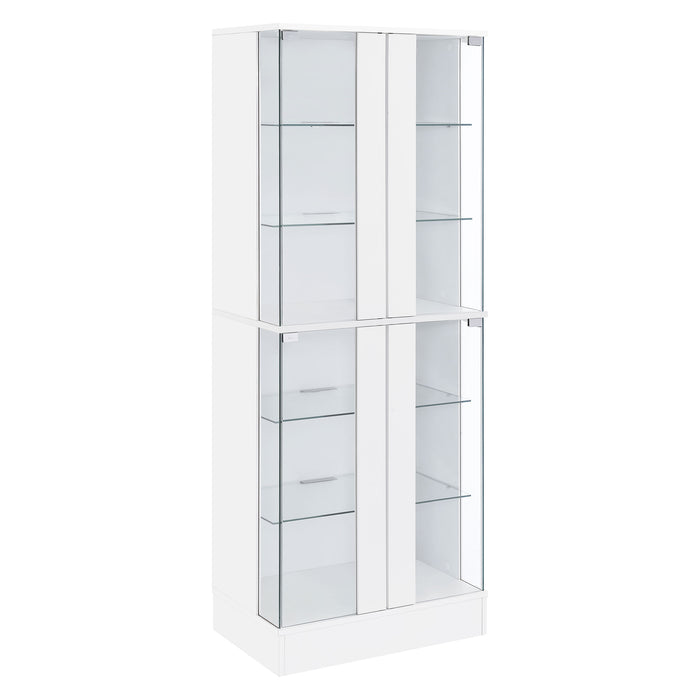 Cabra Curio Cabinet with LED Lighting - Home Furniture And More (Brentwood, MD)