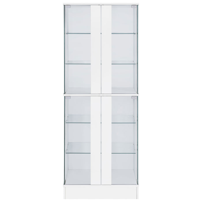 Cabra Curio Cabinet with LED Lighting - Home Furniture And More (Brentwood, MD)
