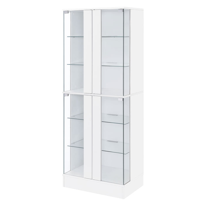 Cabra Curio Cabinet with LED Lighting - Home Furniture And More (Brentwood, MD)