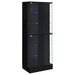 Cabra Curio Cabinet with LED Lighting - Home Furniture And More (Brentwood, MD)