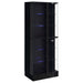 Cabra Curio Cabinet with LED Lighting - Home Furniture And More (Brentwood, MD)