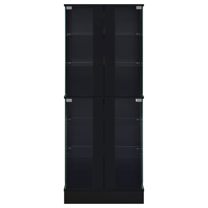 Cabra Curio Cabinet with LED Lighting - Home Furniture And More (Brentwood, MD)