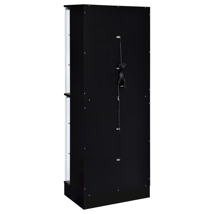 Cabra Curio Cabinet with LED Lighting - Home Furniture And More (Brentwood, MD)