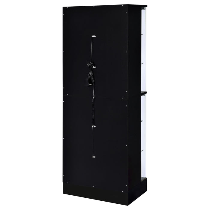 Cabra Curio Cabinet with LED Lighting - Home Furniture And More (Brentwood, MD)