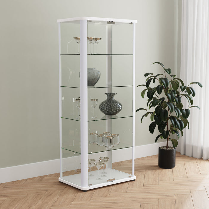 Aero Curio Cabinet with LED Lighting - Home Furniture And More (Brentwood, MD)