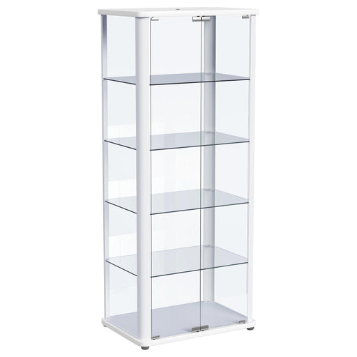 Aero Curio Cabinet with LED Lighting - Home Furniture And More (Brentwood, MD)