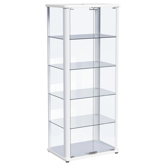 Aero Curio Cabinet with LED Lighting - Home Furniture And More (Brentwood, MD)