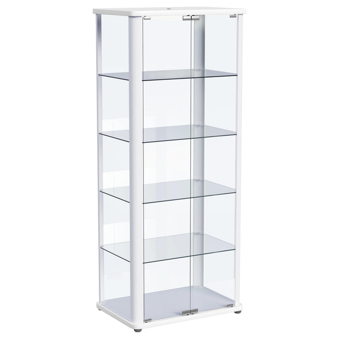Aero Curio Cabinet with LED Lighting - Home Furniture And More (Brentwood, MD)