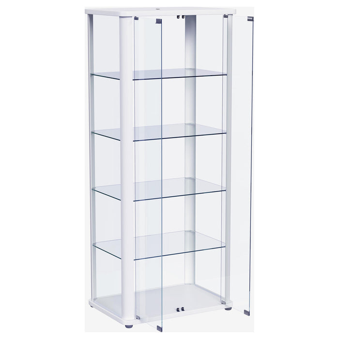 Aero Curio Cabinet with LED Lighting - Home Furniture And More (Brentwood, MD)