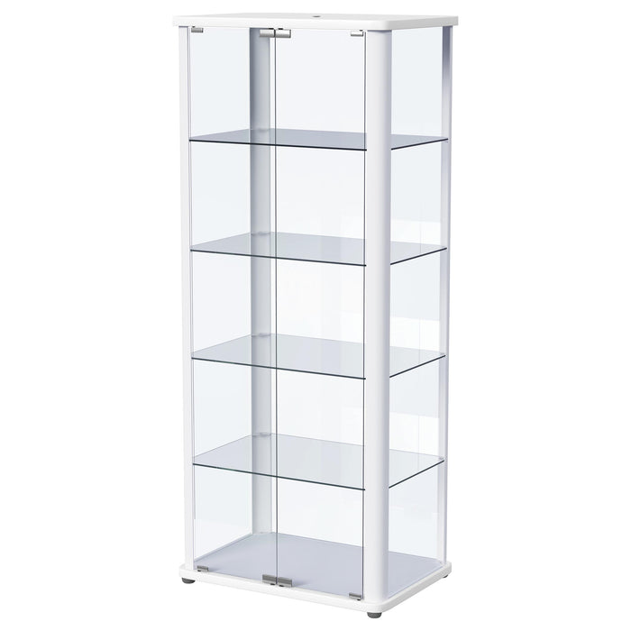 Aero Curio Cabinet with LED Lighting - Home Furniture And More (Brentwood, MD)
