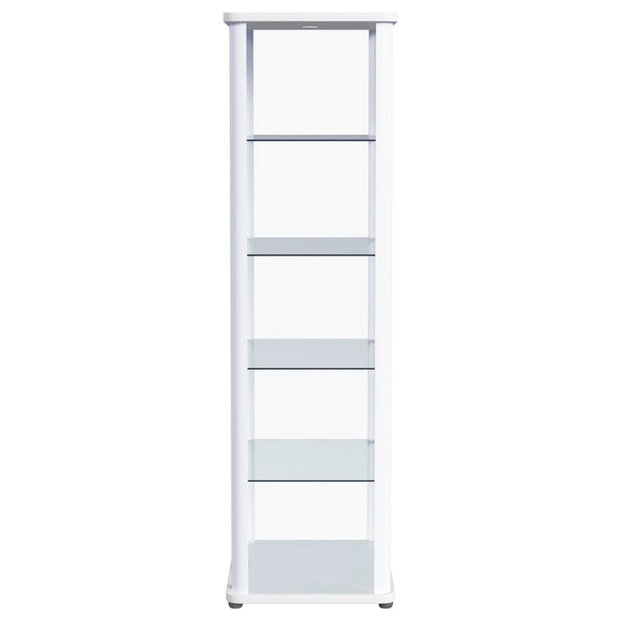 Aero Curio Cabinet with LED Lighting - Home Furniture And More (Brentwood, MD)