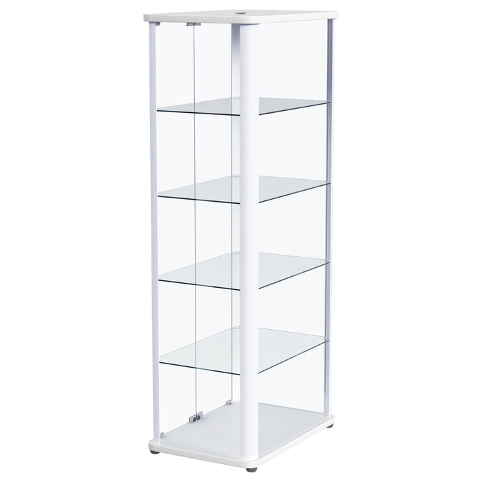 Aero Curio Cabinet with LED Lighting - Home Furniture And More (Brentwood, MD)