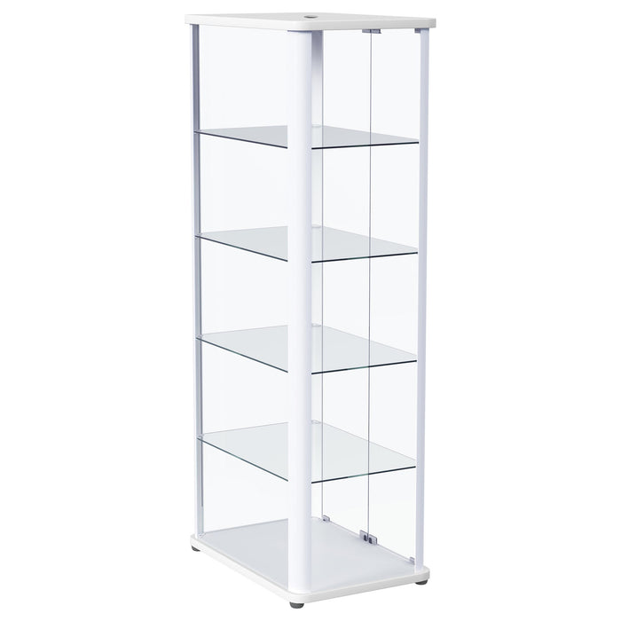 Aero Curio Cabinet with LED Lighting - Home Furniture And More (Brentwood, MD)