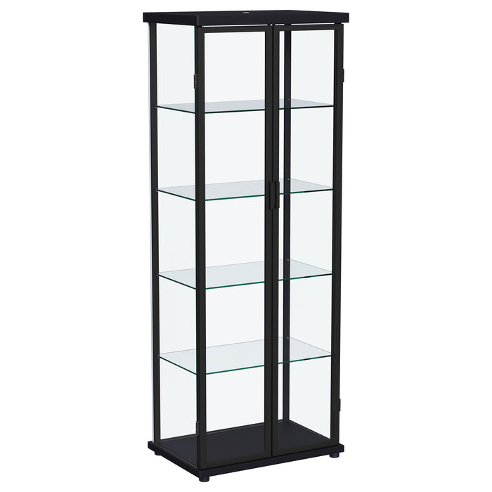 Aero Curio Cabinet with LED Lighting - Home Furniture And More (Brentwood, MD)