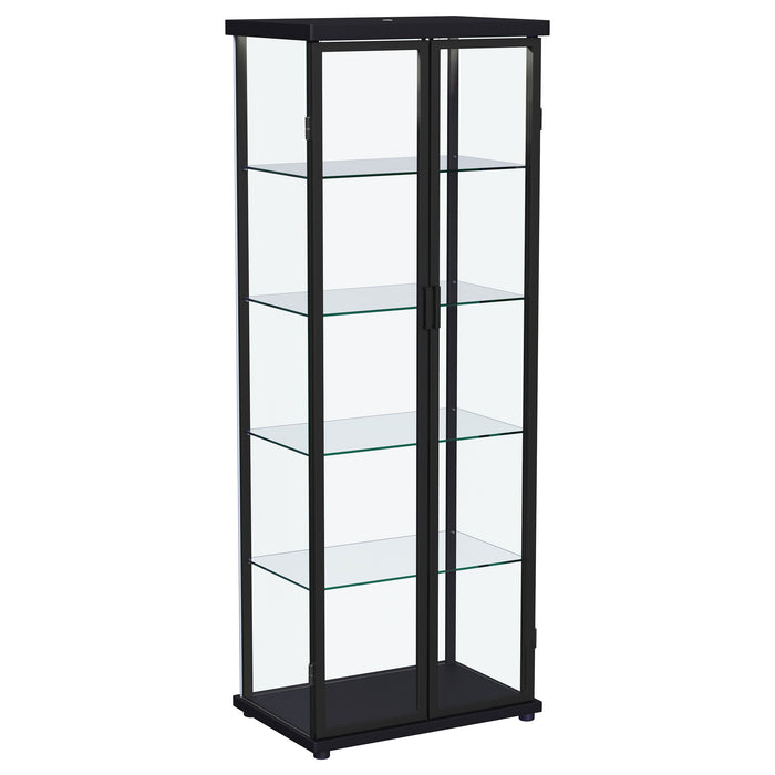 Aero Curio Cabinet with LED Lighting - Home Furniture And More (Brentwood, MD)