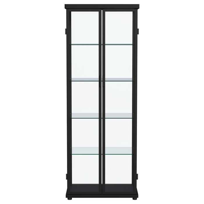 Aero Curio Cabinet with LED Lighting - Home Furniture And More (Brentwood, MD)
