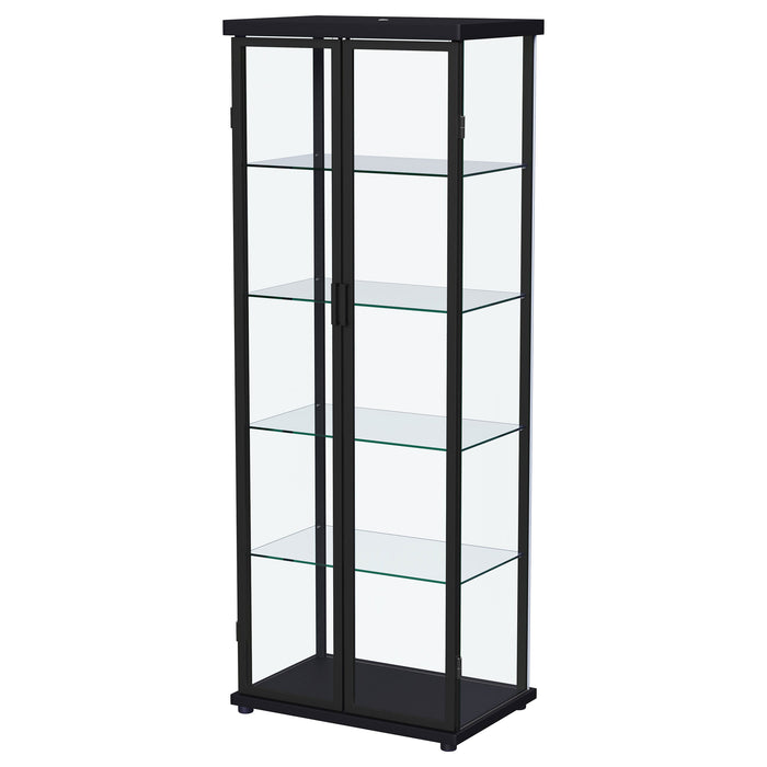 Aero Curio Cabinet with LED Lighting - Home Furniture And More (Brentwood, MD)