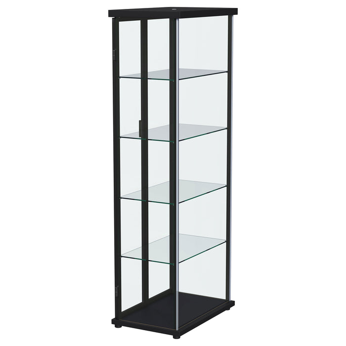 Aero Curio Cabinet with LED Lighting - Home Furniture And More (Brentwood, MD)