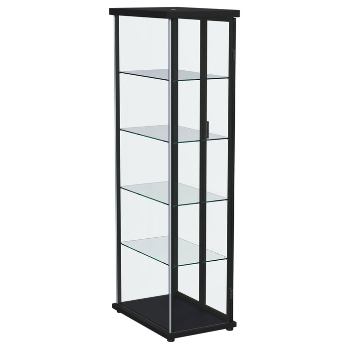 Aero Curio Cabinet with LED Lighting - Home Furniture And More (Brentwood, MD)