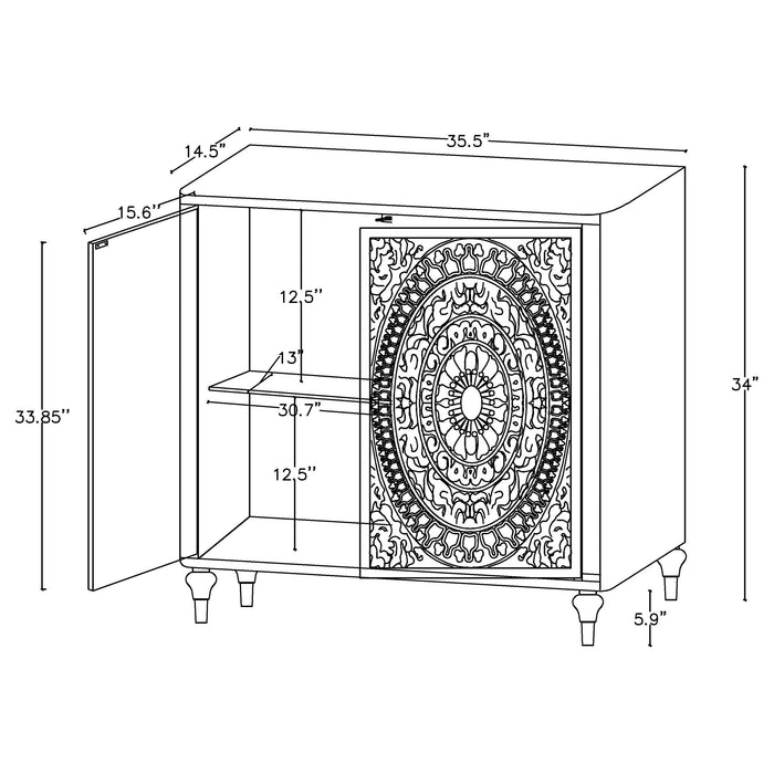 Cardella Accent Cabinet - Home Furniture And More (Brentwood, MD)