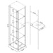 Bellatrix Curio Cabinet - Home Furniture And More (Brentwood, MD)
