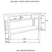 Esther Console Table - Home Furniture And More (Brentwood, MD)
