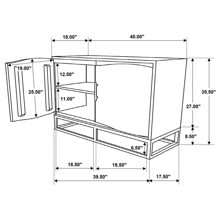 Zara Accent Cabinet - Home Furniture And More (Brentwood, MD)