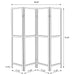Mattison Four-Panel Room Divider - Home Furniture And More (Brentwood, MD)