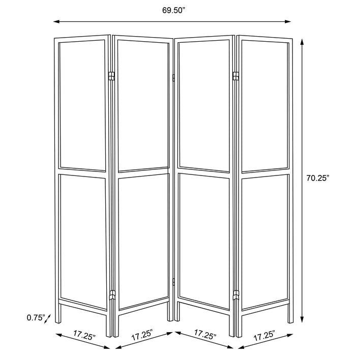 Deepika Four-Panel Room Divider - Home Furniture And More (Brentwood, MD)