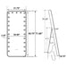 Canton Standing Mirror with LED Lighting and Bluetooth Speaker - Home Furniture And More (Brentwood, MD)