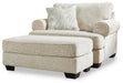 Monaghan Oversized Chair and Ottoman - Home Furniture And More (Brentwood, MD)