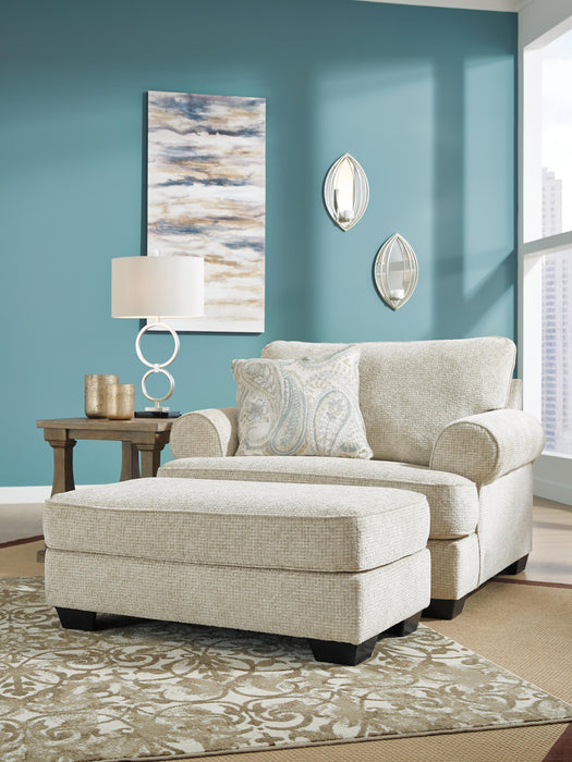 Monaghan Oversized Chair and Ottoman - Home Furniture And More (Brentwood, MD)