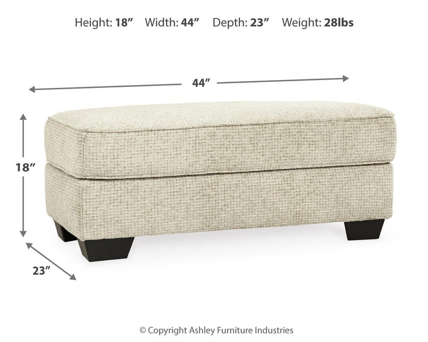 Monaghan Oversized Chair and Ottoman - Home Furniture And More (Brentwood, MD)