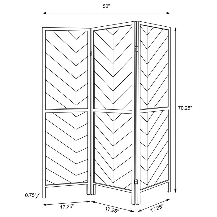 Marlene Three-Panel Room Divider - Home Furniture And More (Brentwood, MD)