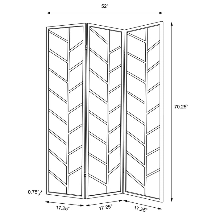 Mila Three-Panel Room Divider - Home Furniture And More (Brentwood, MD)