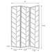 Mila Three-Panel Room Divider - Home Furniture And More (Brentwood, MD)