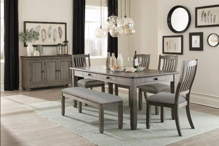Granby Dining Table in Coffee and Antique Gray 5627GY-72 - Home Furniture And More (Brentwood, MD)
